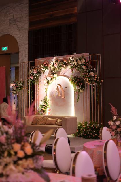 Backdrop and Stage — Reception decor — Westin